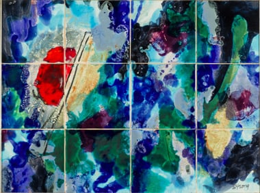 Harris Strong (1920-2006), Abstract Tile Composition