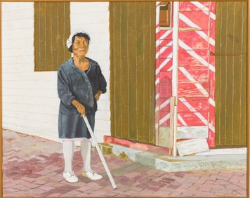 Preston Russell (Sav, 1941-2021), Blind Woman, O/C