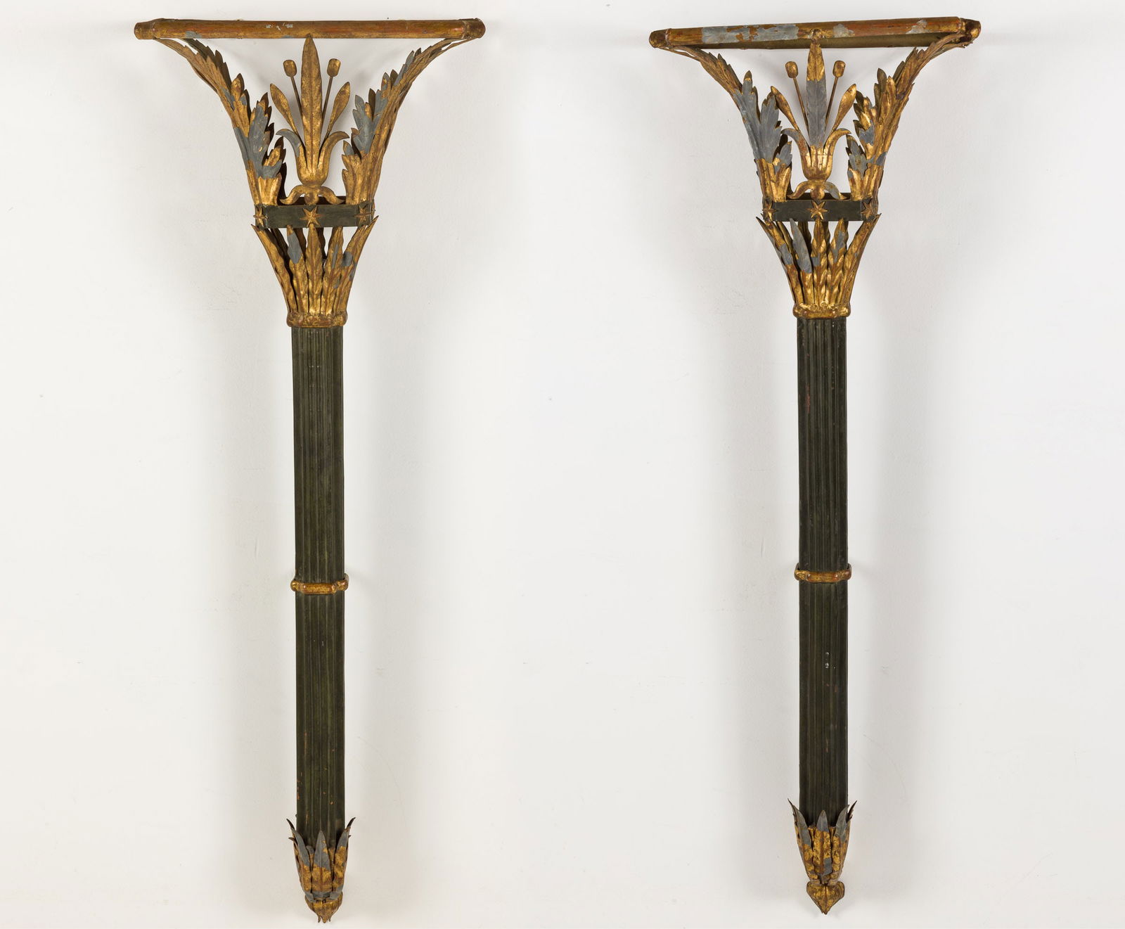 Pair of Large Palladio Italian Tole Wall Brackets (1 of 19)