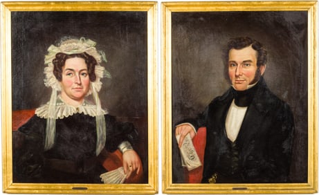 George Victor Cooper (American, 19th C), Mr. and Mrs. Cleveland