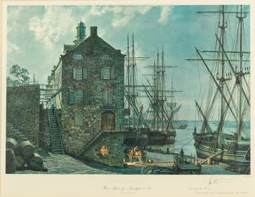 John Stobart, Savannah, River Street, Lithograph