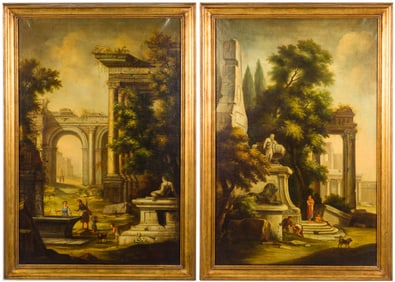 Pair of European School Classical Landscapes