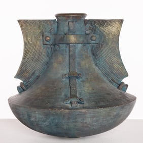 Large Ron Artman Studio Pottery Sculptural Vase