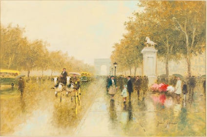 Andre Gisson (1921-2003), Paris Street Scene