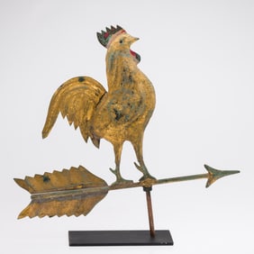 Gilt Rooster Weathervane