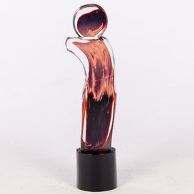Dino Rosin (Italy, b. 1948), Calcedonian, Murano Glass Sculpture