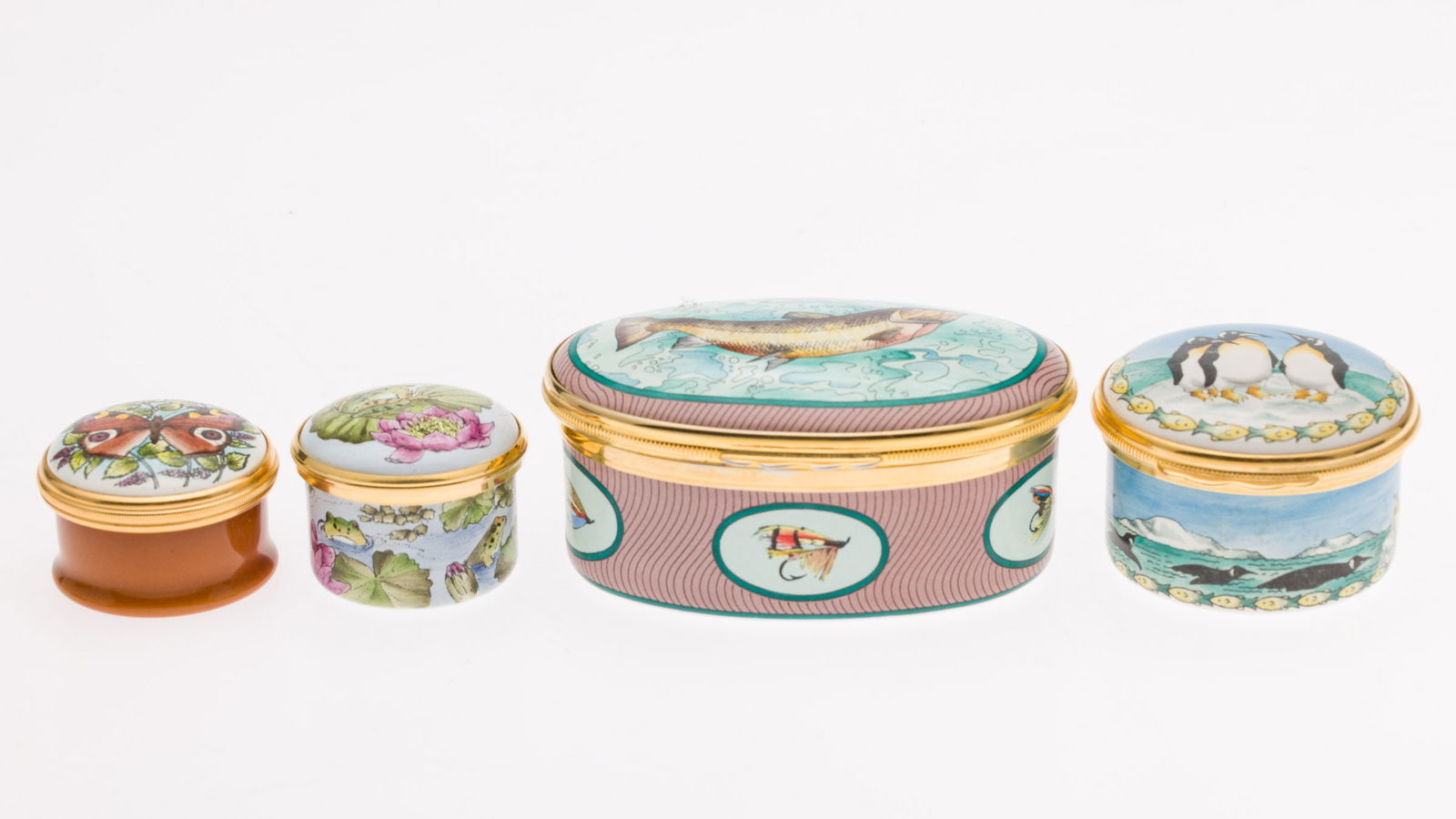4 Animal Halcyon Days Enamel Boxes (1 of 8)