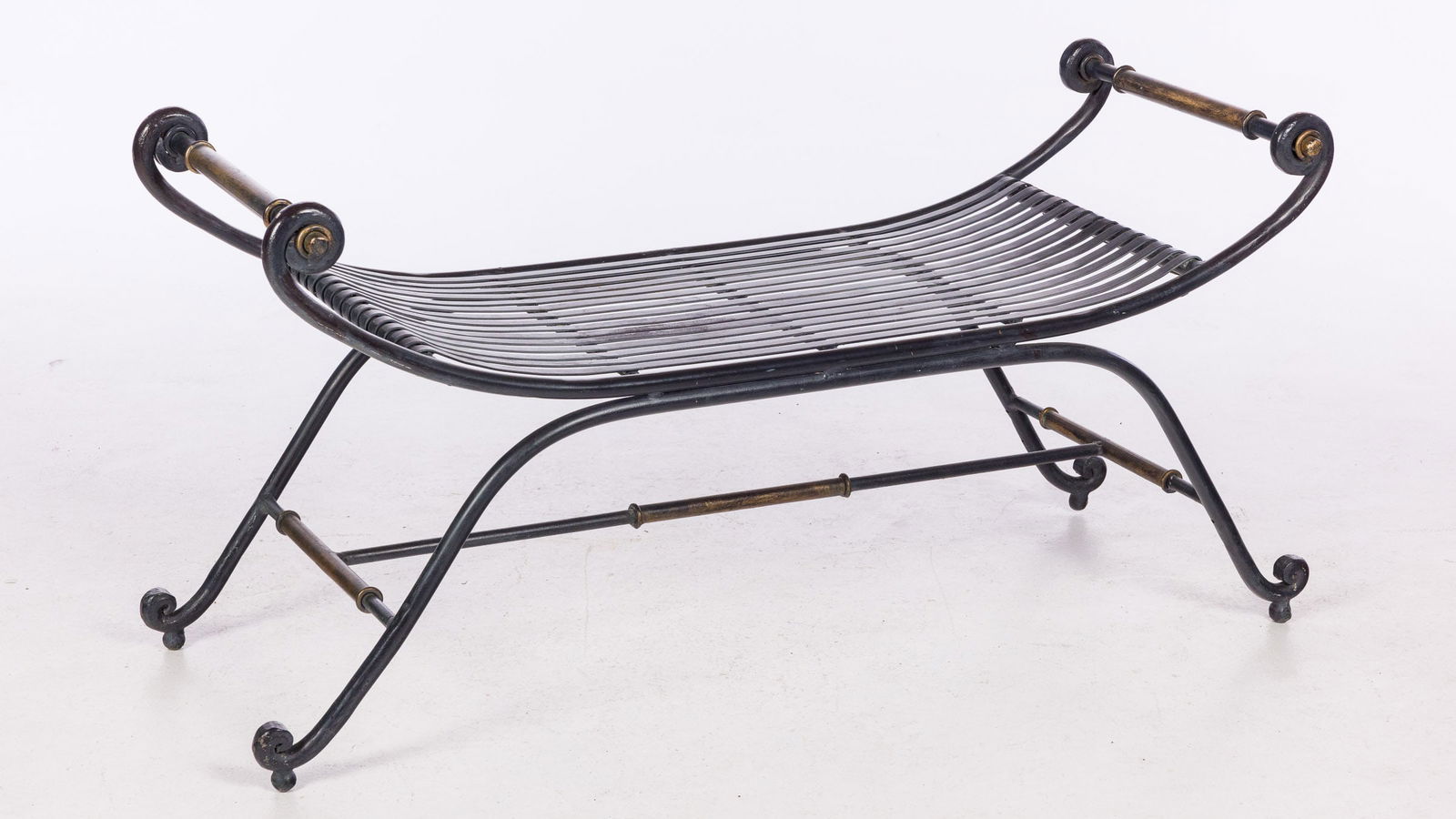 Wrought Iron Garden Bench (1 of 8)