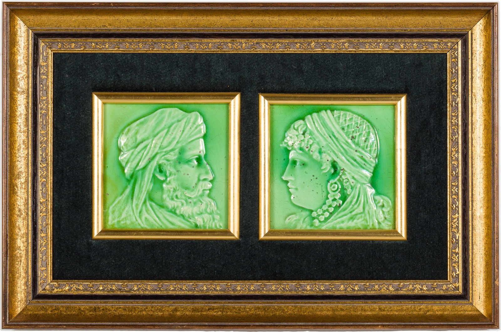 Two American Encaustic Tiles, c. 1880 (1 of 5)