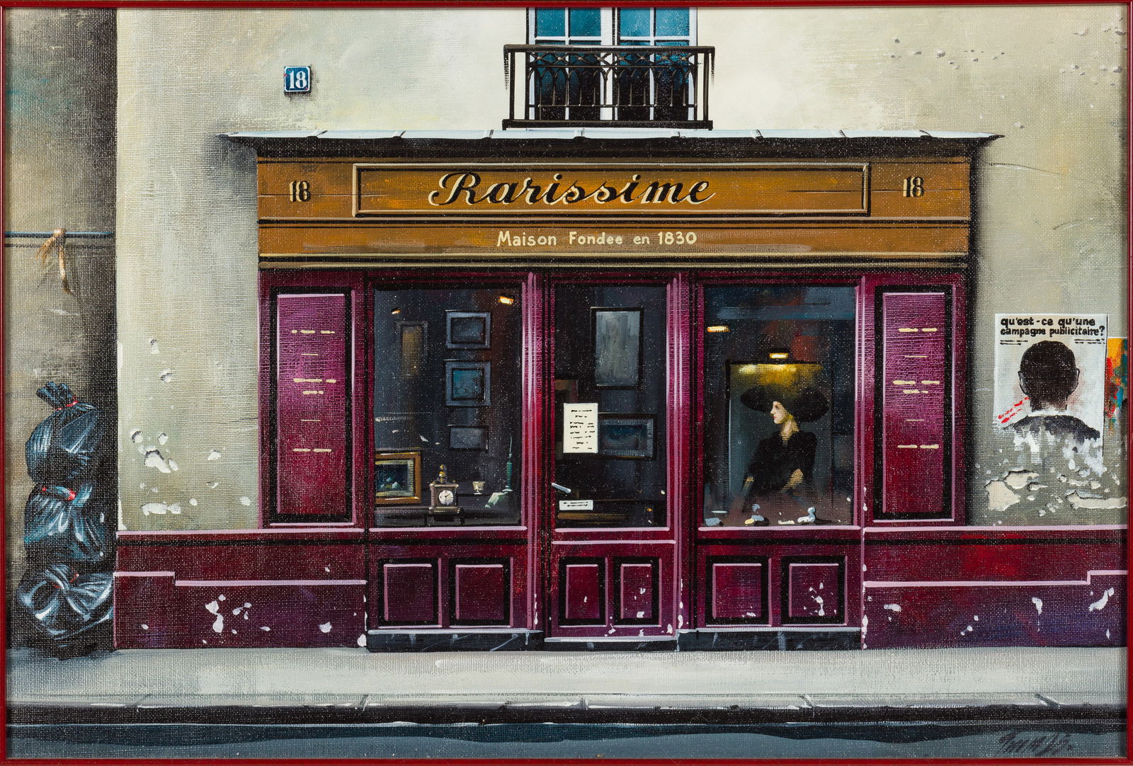 Thomas Pradzynski (Polish 1951-2007), Rarisime, Oil on Canvas (1 of 12)