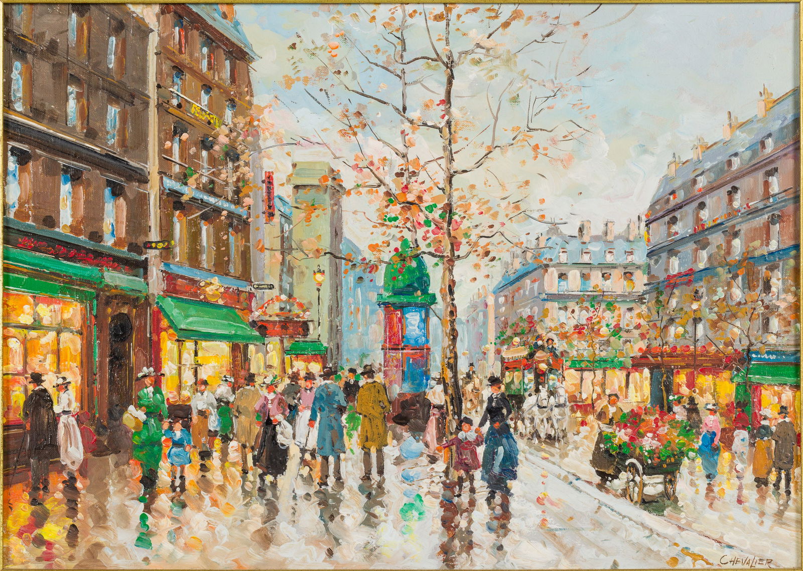 Chevalier, Boulevard St. Martin, Oil on Canvas (1 of 12)