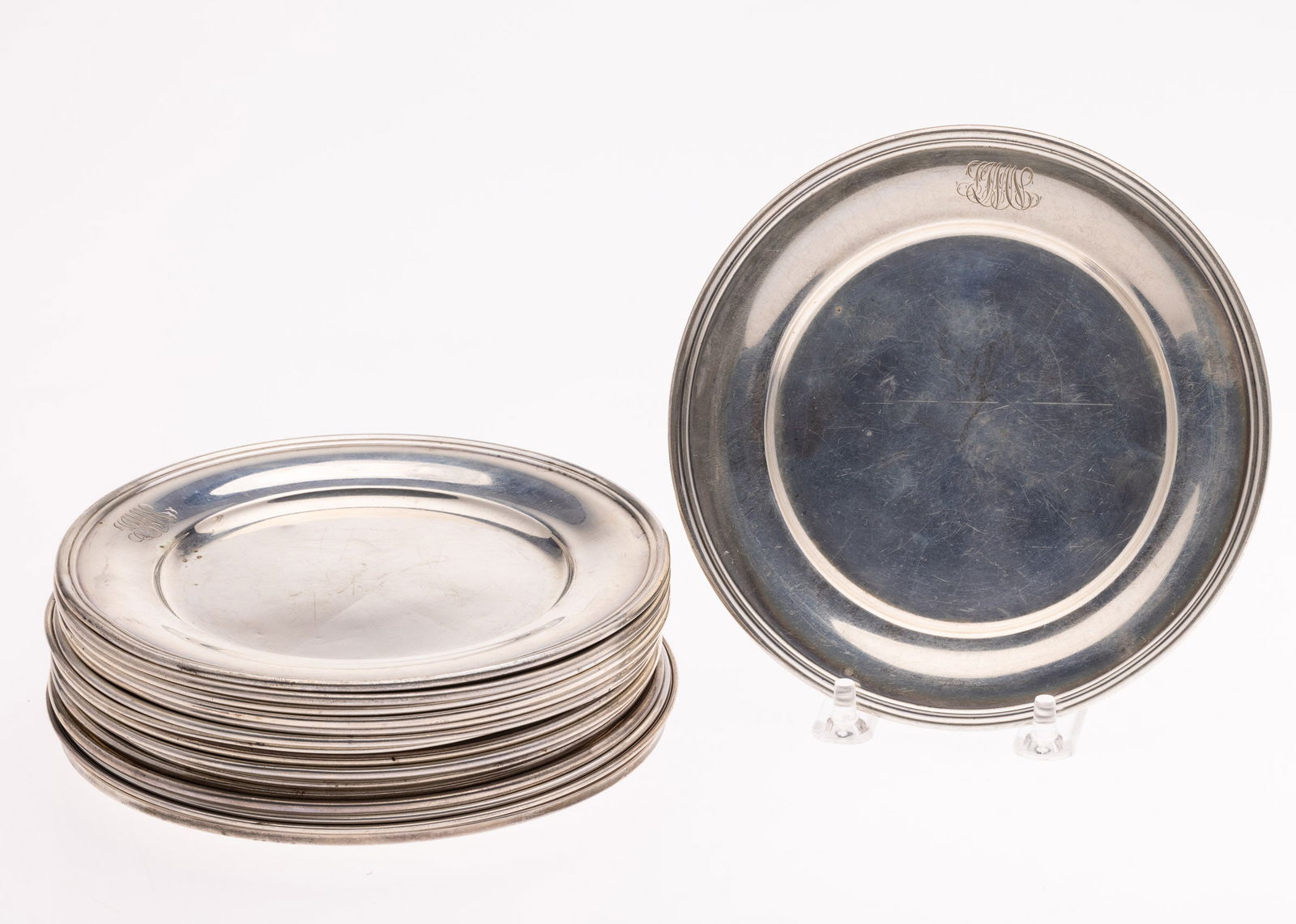 16 Sterling Silver Butter Plates (1 of 10)