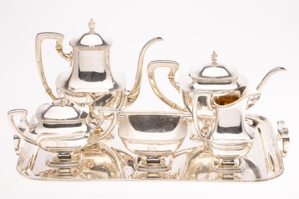 Towle 5 Piece Sterling Silver Tea and Coffee Set