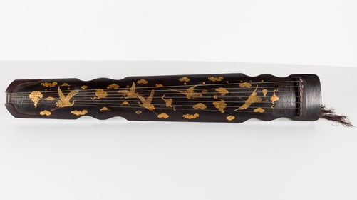 Chinese Lacquer Quqin Stringed Instrument