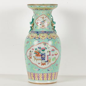 Chinese Turquoise Ceramic Vase, 20th Century