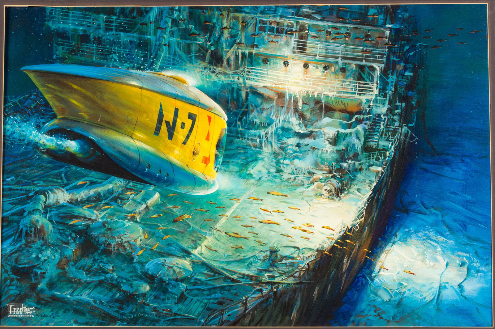 John Berkey, Deep Sea Exploration Concept Art (1 of 11)