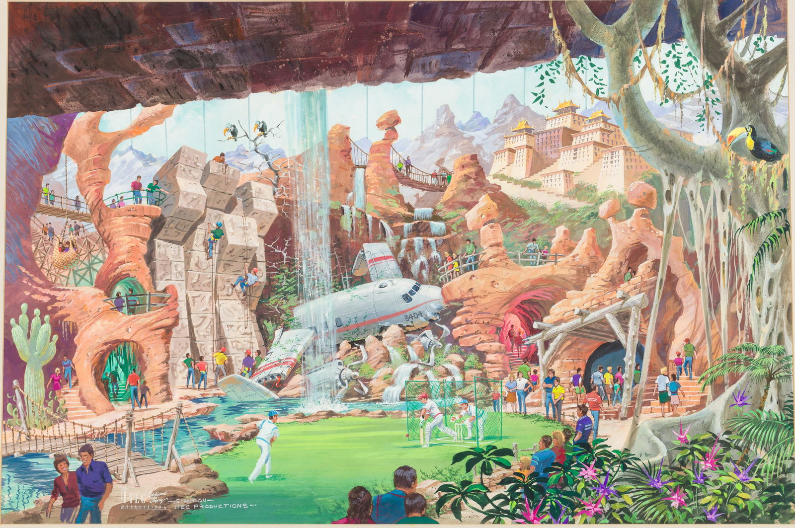Reggie Stanton, Mall of America Concept Art, Gouache (1 of 13)