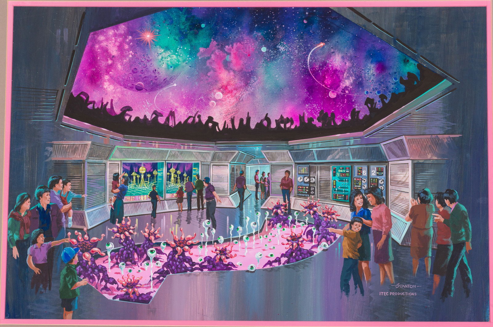 Reggie Stanton, Alien Encounter Concept Art, Gouache (1 of 11)