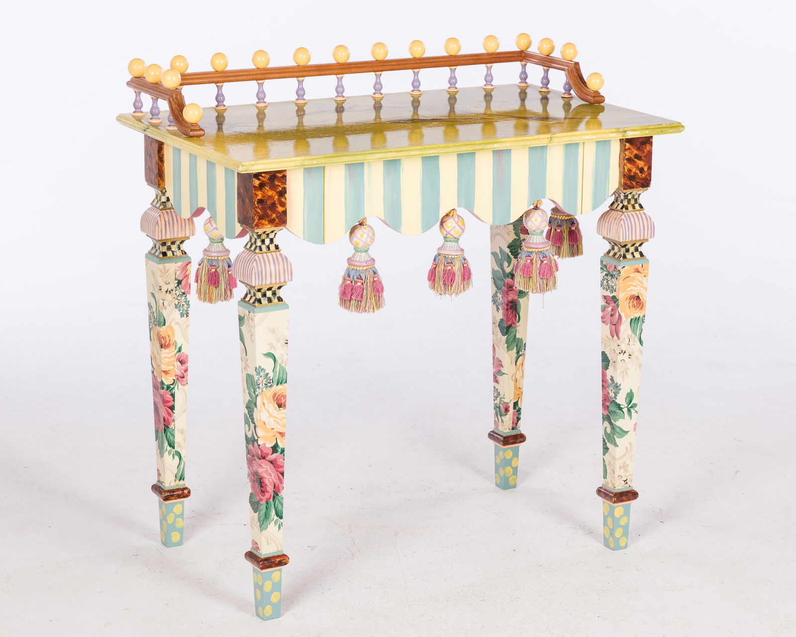 Mackenzie-Childs 'Marble' Entry Table (1 of 9)