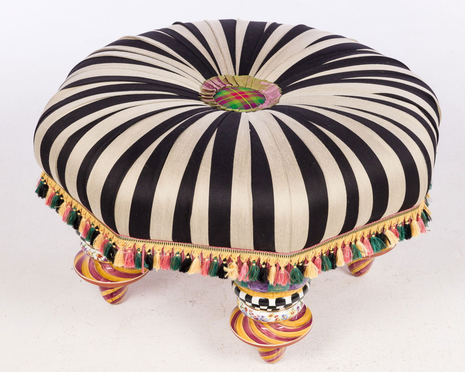 Mackenzie-Childs Large Ottoman (1 of 7)