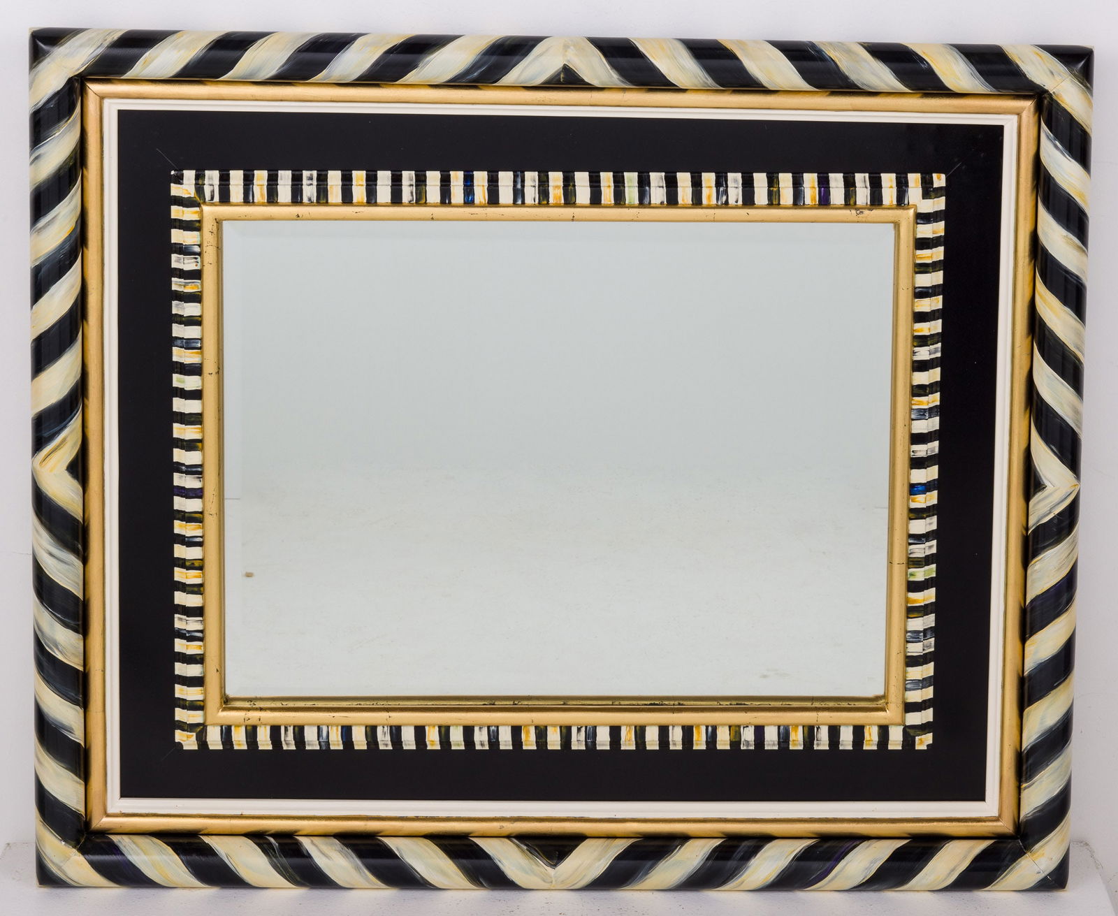 Mackenzie-Childs Black and White Rectangular Mirror (1 of 5)