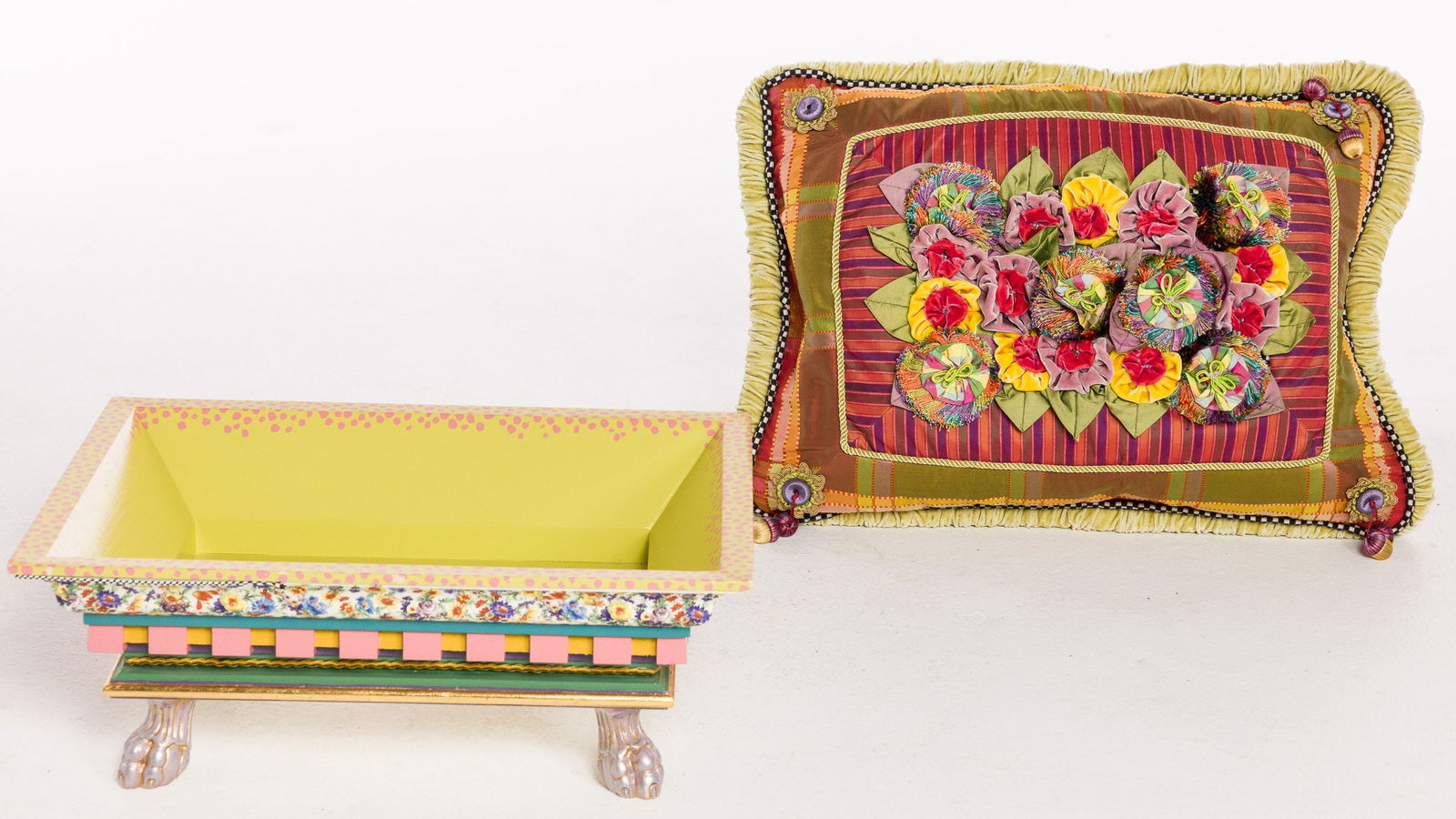 Mackenzie-Childs Flower Box Footstool (1 of 15)