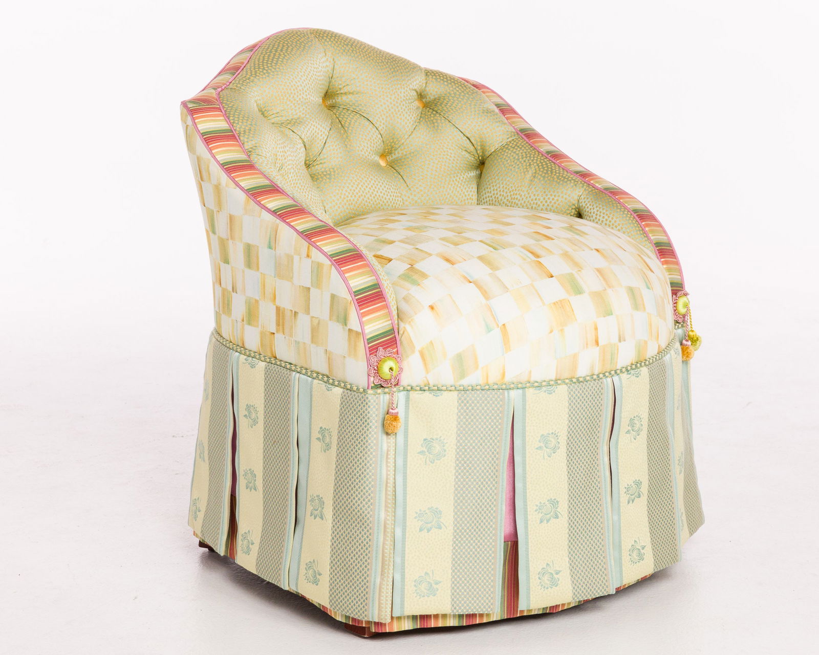 Mackenzie-Childs Upholstered Vanity Chair (1 of 9)