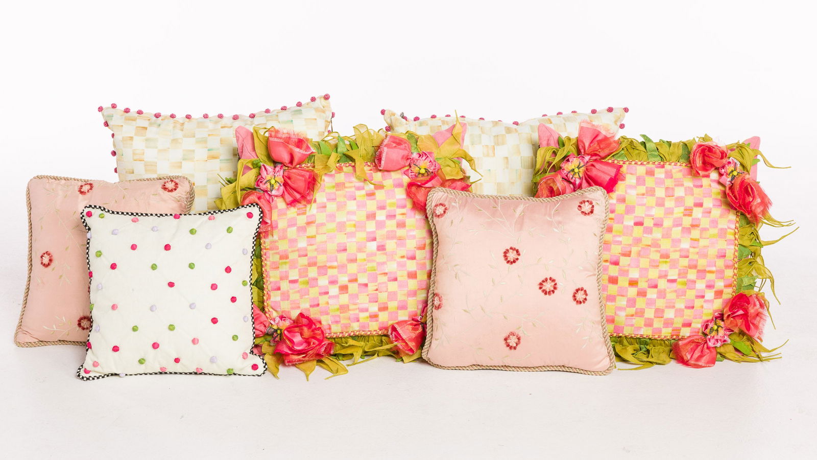 5 Mackenzie-Childs Pillows and 2 Others (1 of 10)