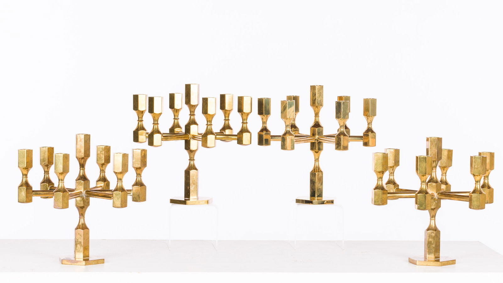 4 Gusum Swedish 7 Light Brass Candelabra (1 of 16)
