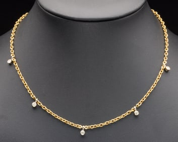 18K Gold and Diamond Necklace