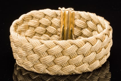Italian 14K Gold Woven Bracelet