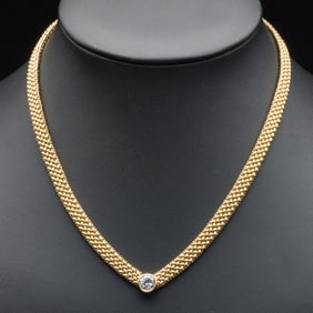 14K Gold and Diamond Necklace