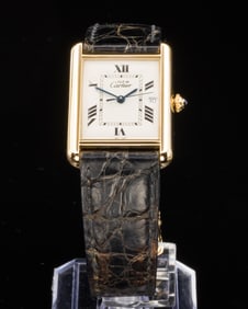 Must de Cartier Men's Tank Wrist Watch