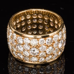 18K Gold and Diamond Ring
