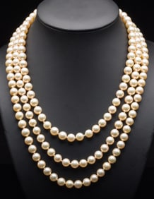 Opera-Length Cultivated Pearl Necklace