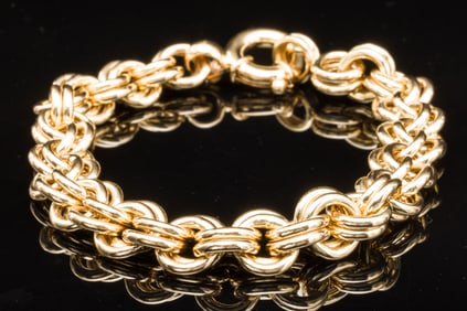 14K Gold Link Bracelet