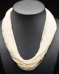 14K Gold Seed Pearl Necklace
