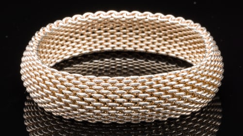 Tiffany Sterling Silver Mesh Bracelet