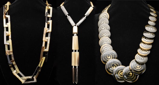 Hermes, Fiocchi Italy and Horn Necklaces