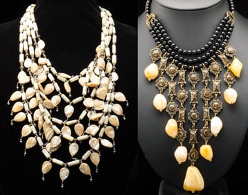 Vintage Dominique Denaive Paris Necklace and Another