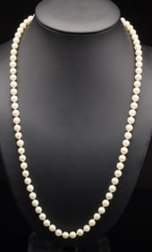 Single-Strand Cultured Pearl Necklace