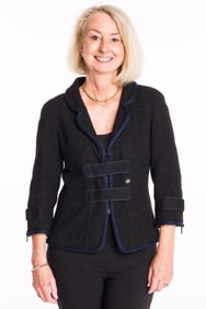 Chanel Black Tweed and Velcro Jacket, Size 38