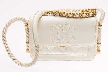 Chanel Calf Leather Matelasse En Vogue Rope Bag