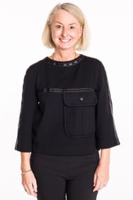 Chanel Cashmere Pocket Detail Top
