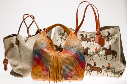 Three Tote Bags, including Loewe