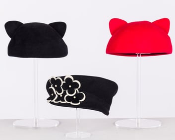 2 Eugenia Kim and 1 David Cohen Felt Hats