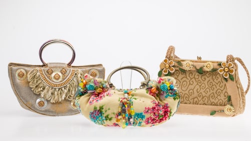 Three Mary Frances Beaded Purses