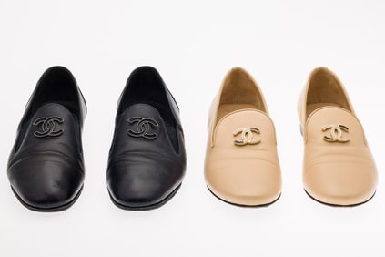 Two Pairs of Chanel Loafers, Size 37 1/2
