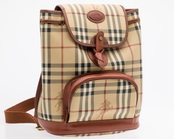 Vintage Burberry Haymarket Backpack