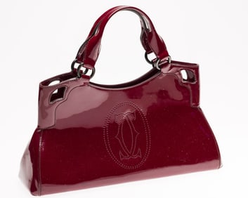 Cartier Marcello Rouge Patent Leather Bag